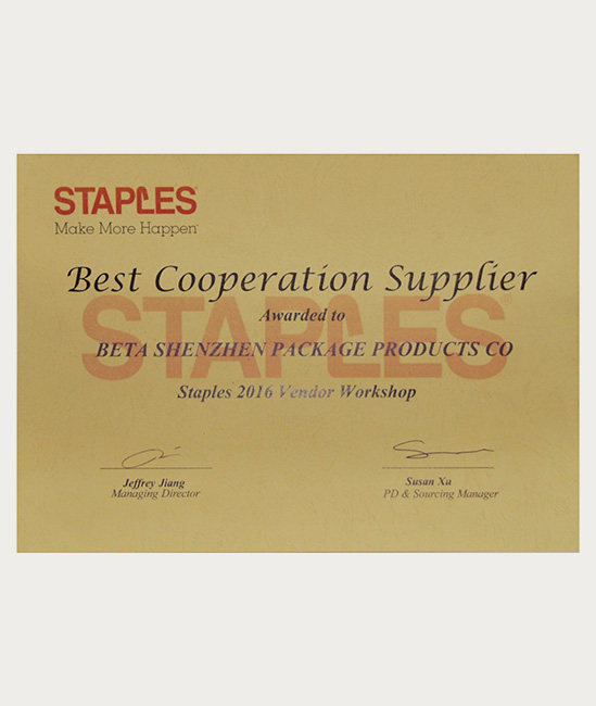 Staples 合作供應商